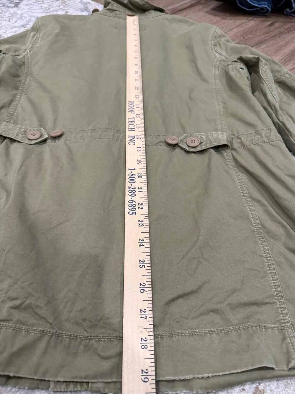 JCrew Utility Jacket Military Style Olive Green Large Cotton Button Up Pockets
